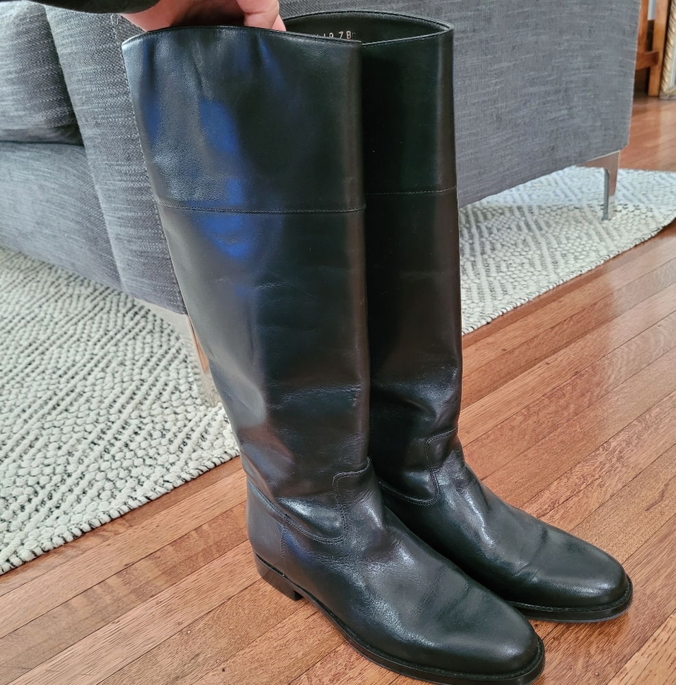 Lauren Ralph Lauren genuine leather long boots
